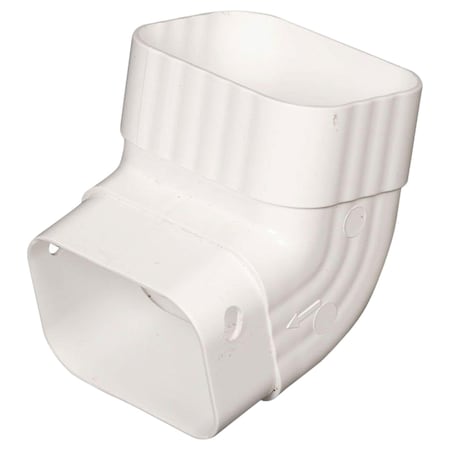 Amerimax Home Products Amerimax 4.25 in. H X 3.25 in. W X 4.25 in. L White Vinyl K Gutter Elbow M0627